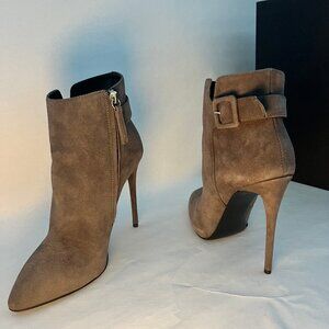 GIUSEPPE ZANOTTI Suede Buckle Booties